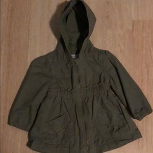 Olive green old navy utility parka